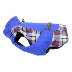 Alpine All Weather Dog Coat - Royal Blue Plaid