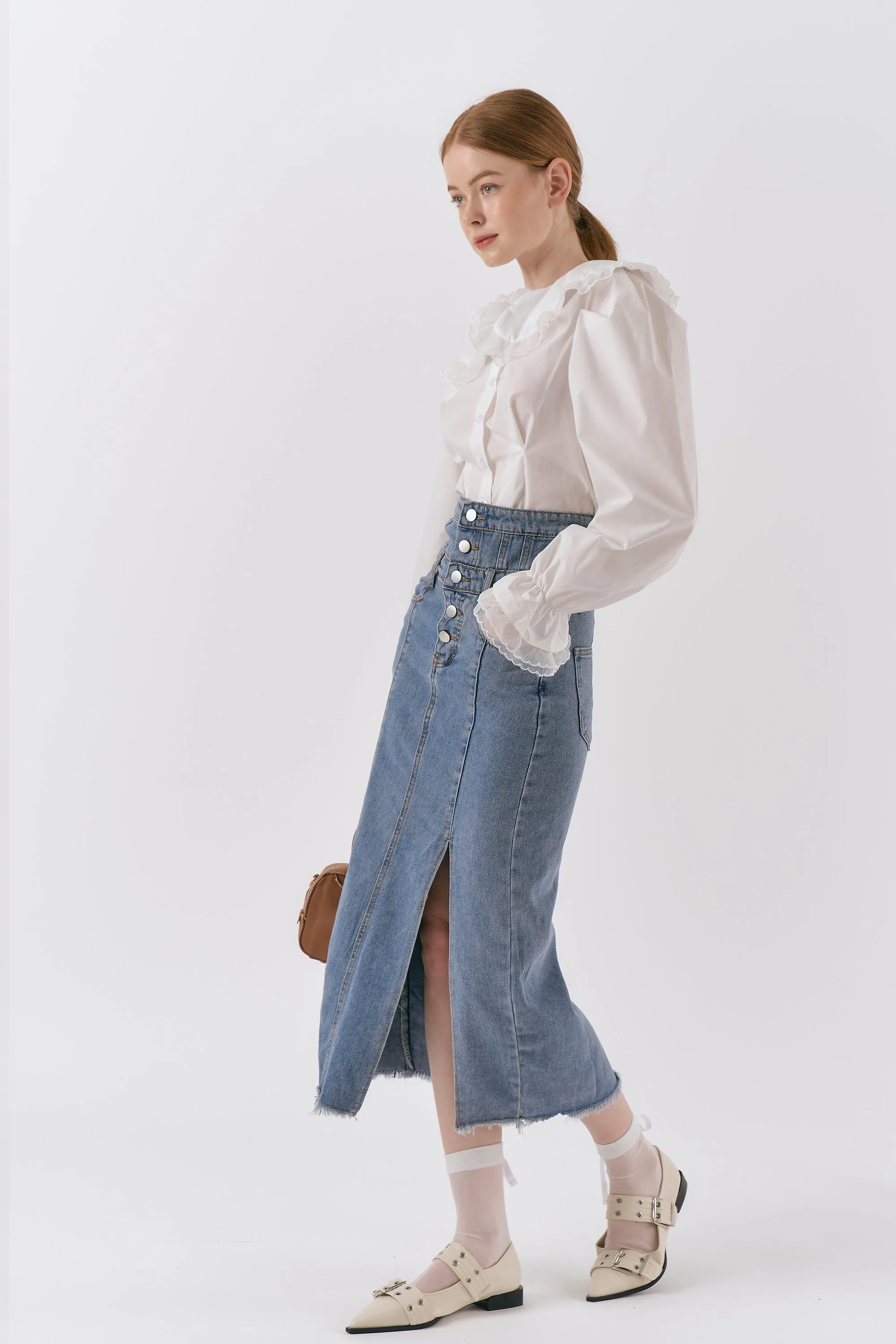 Ariana Highwaist Denim Skirt