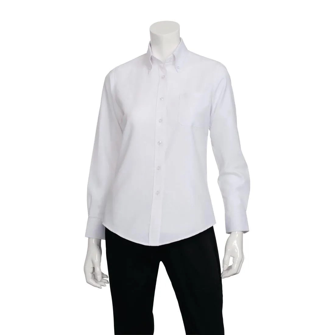 B878-XL Chef Works Womens Oxford Shirt XL