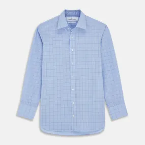 Blue Prince of Wales Check Mayfair Shirt