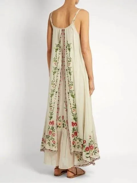 Border Prints Maxi Dress