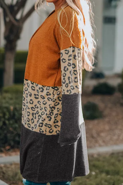 Burnt Orange Autumn Cardigan