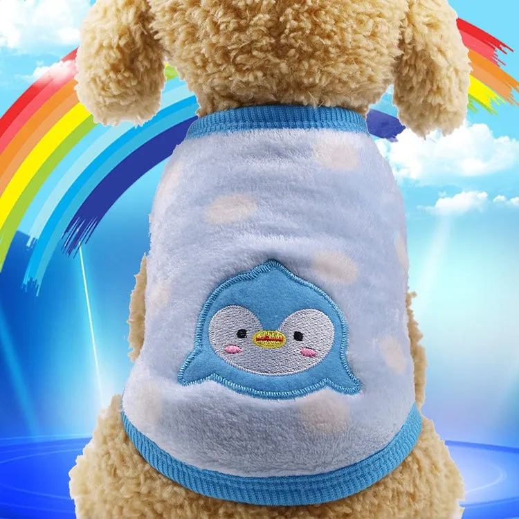 Cartoon Pet Coats Jacket Warm Fleece Costumes Clothes