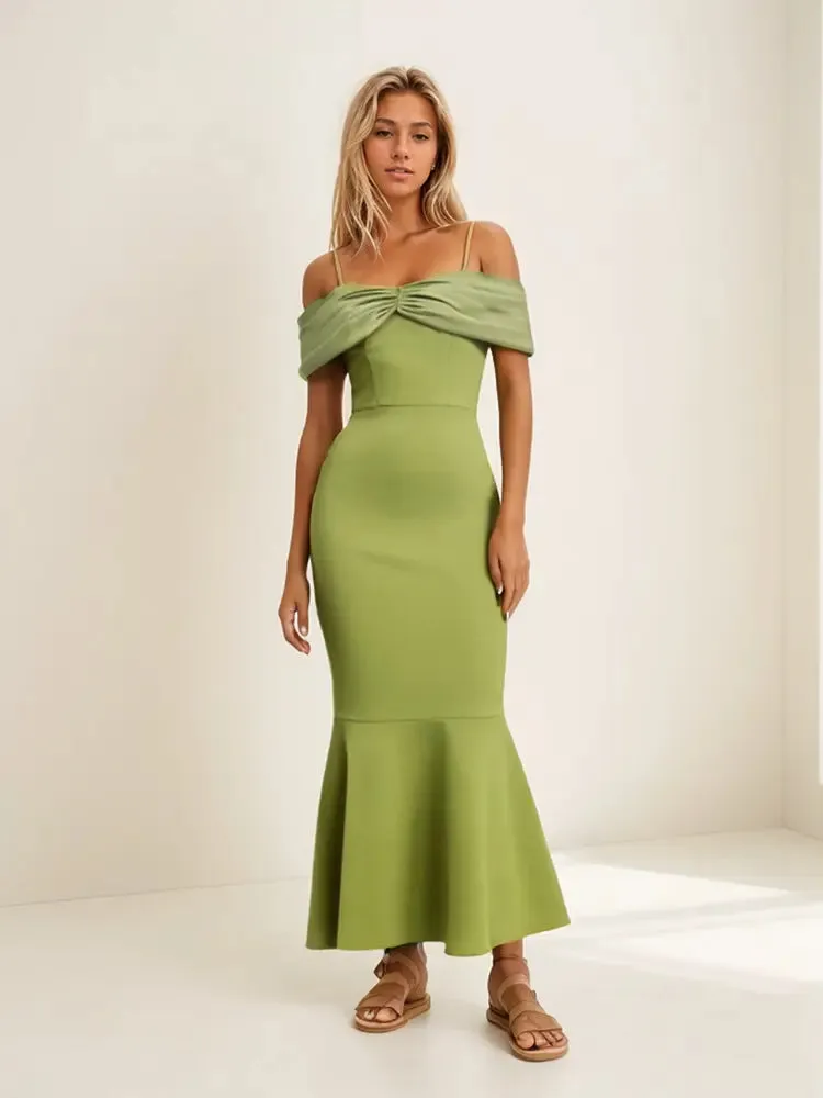 Chic Strappy Tiered Evening Dress