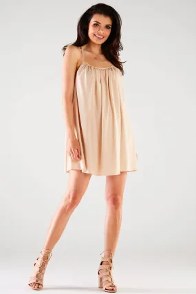 Chic Trapeze Style Mini Dress