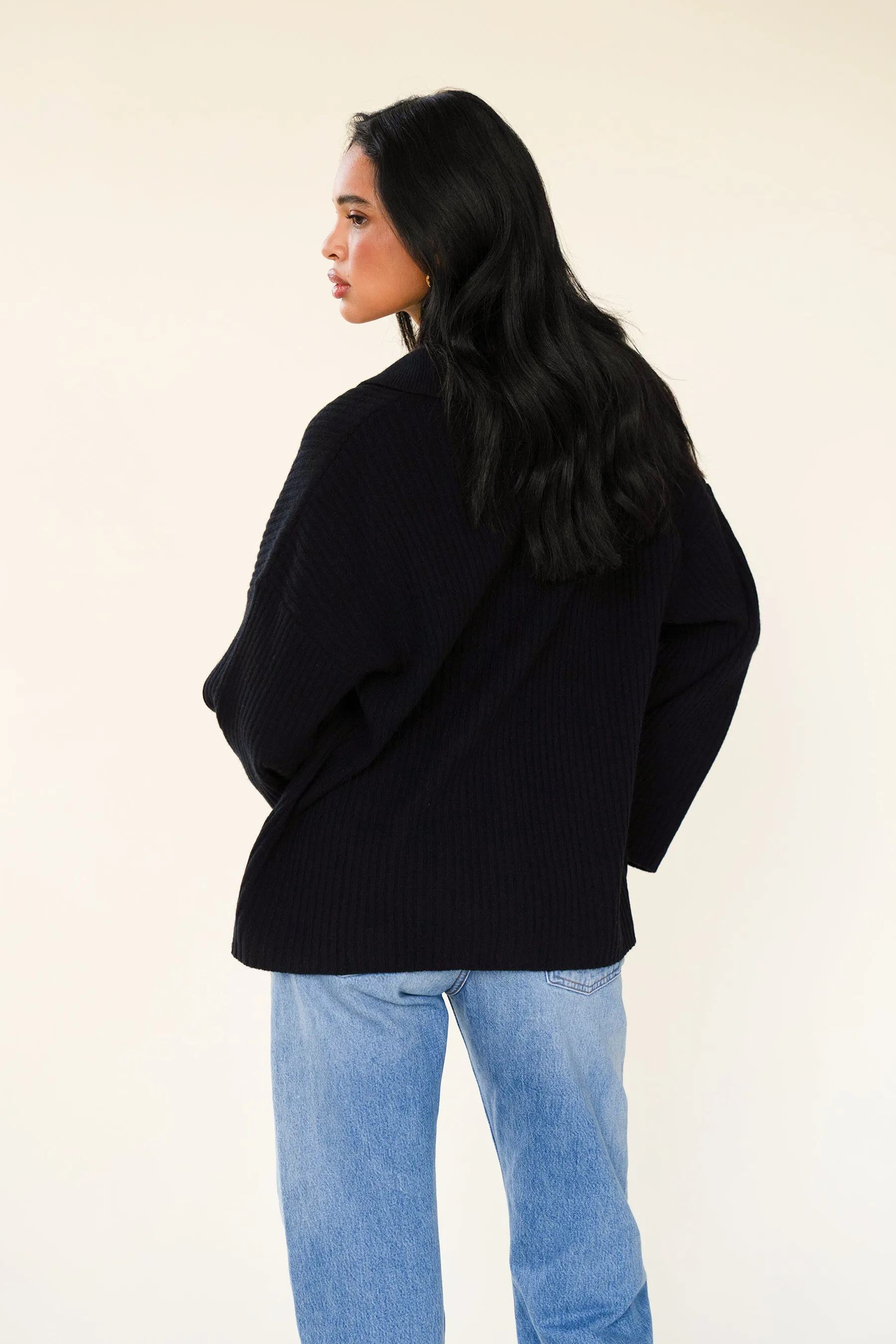 CLIO CARDIGAN - NOIR