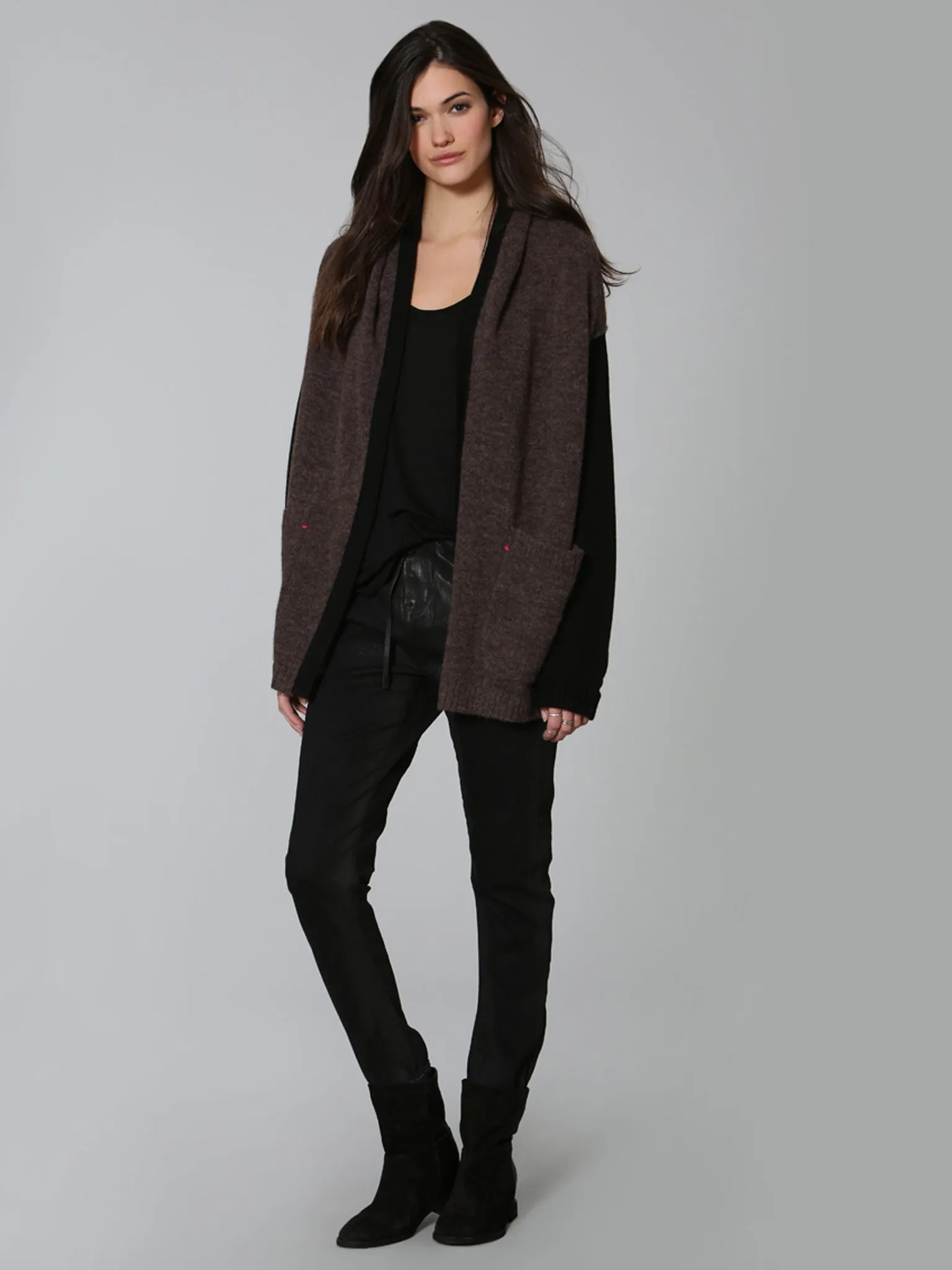 Cozy Mix Cardigan - Mink