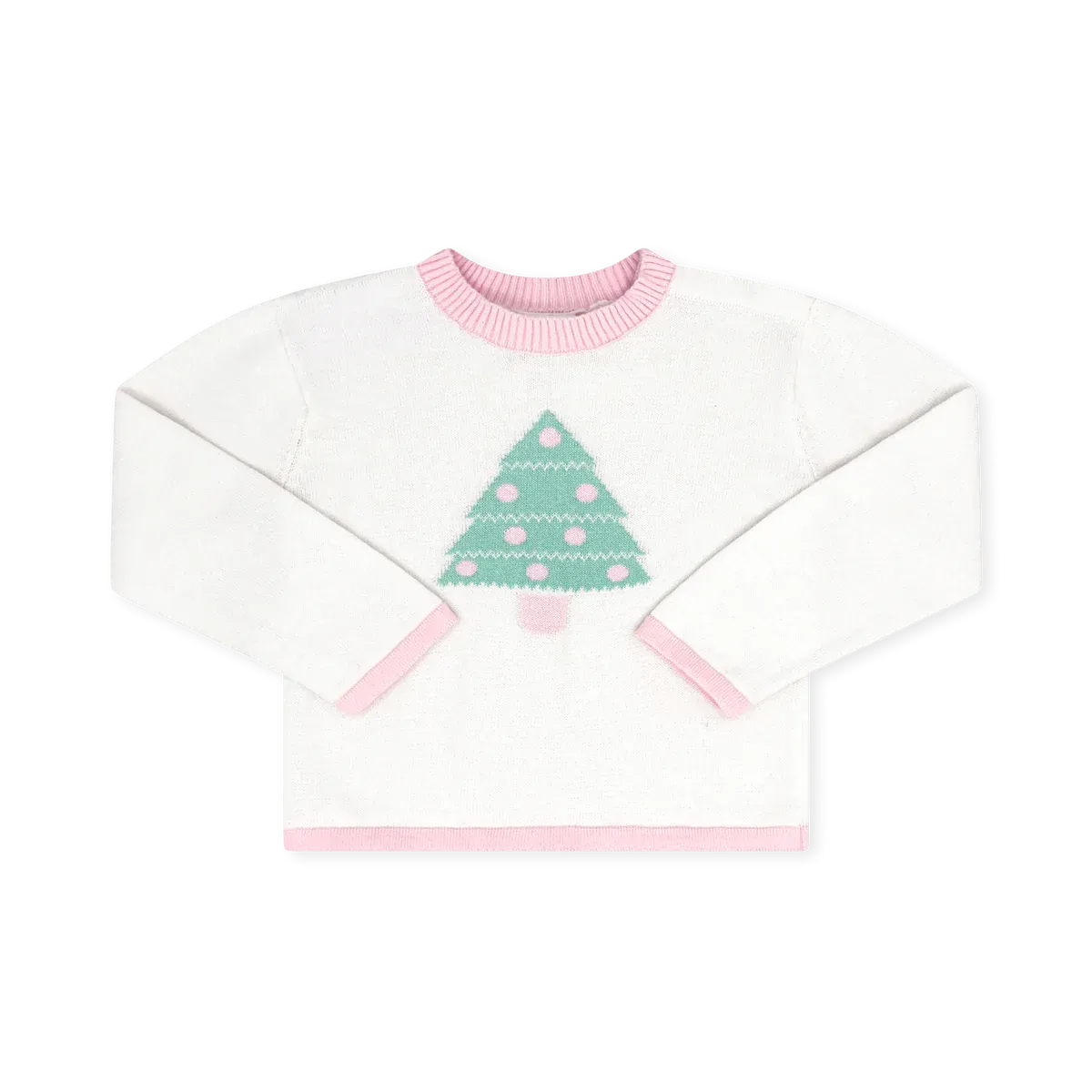 Cozy Up Sweater- Sterling White Tree Pink