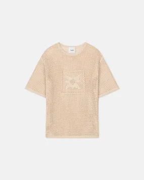 Estienne - Crochet Lace T-Shirt - Creme