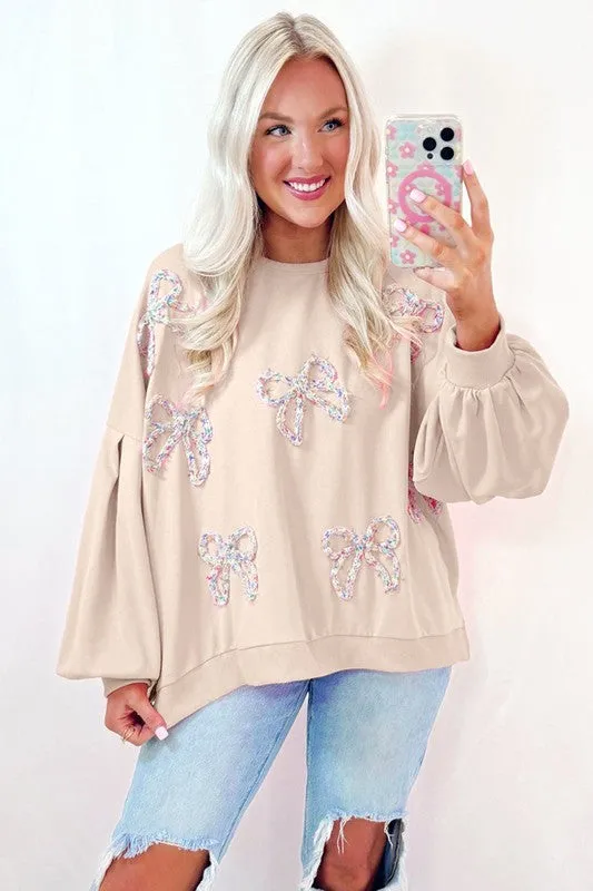 Feminine Flair Embroidered Sweatshirt