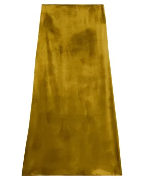 Gold Silk Blend Long Skirt