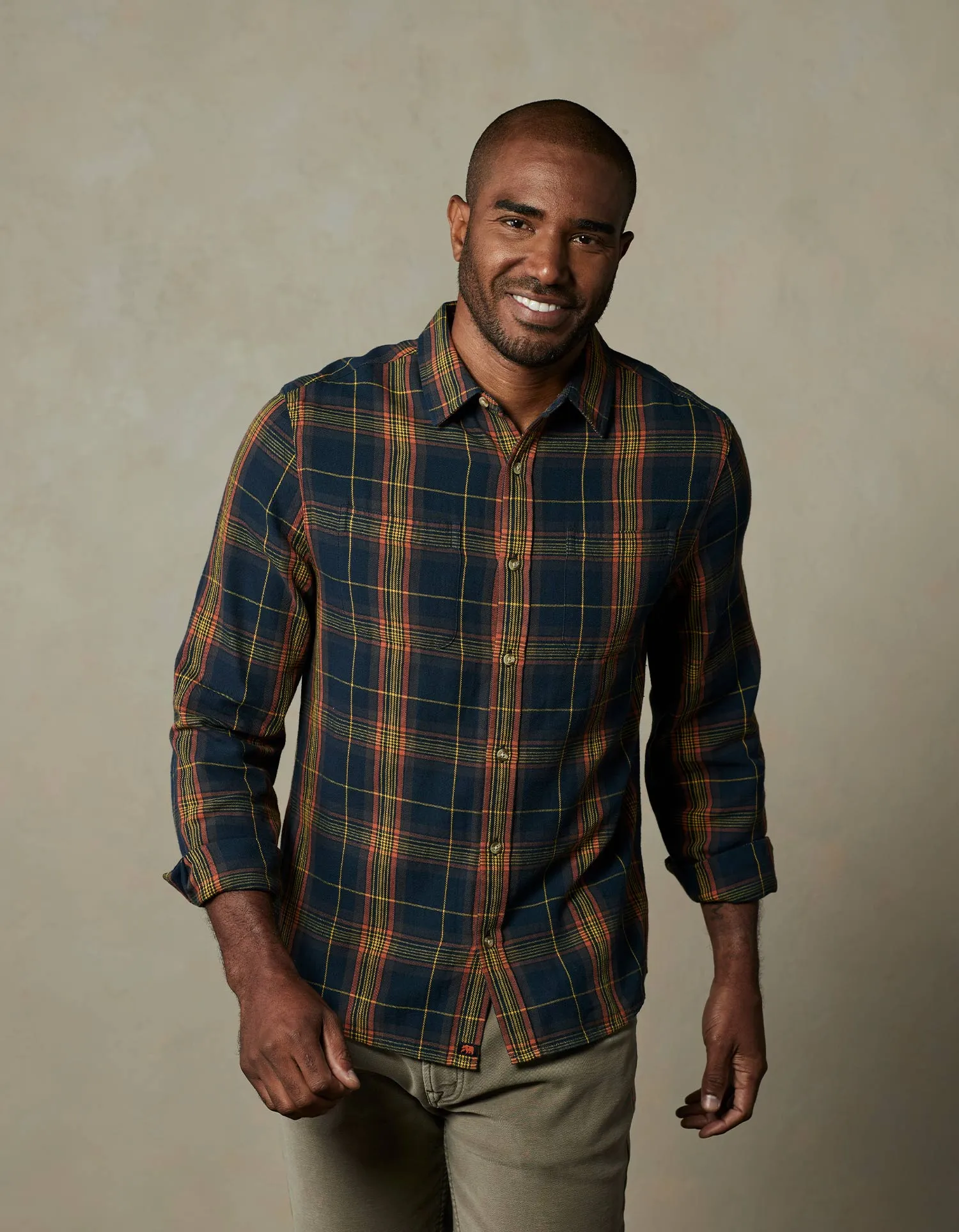 Jackson Lightweight Flannel in Pacific Plaid