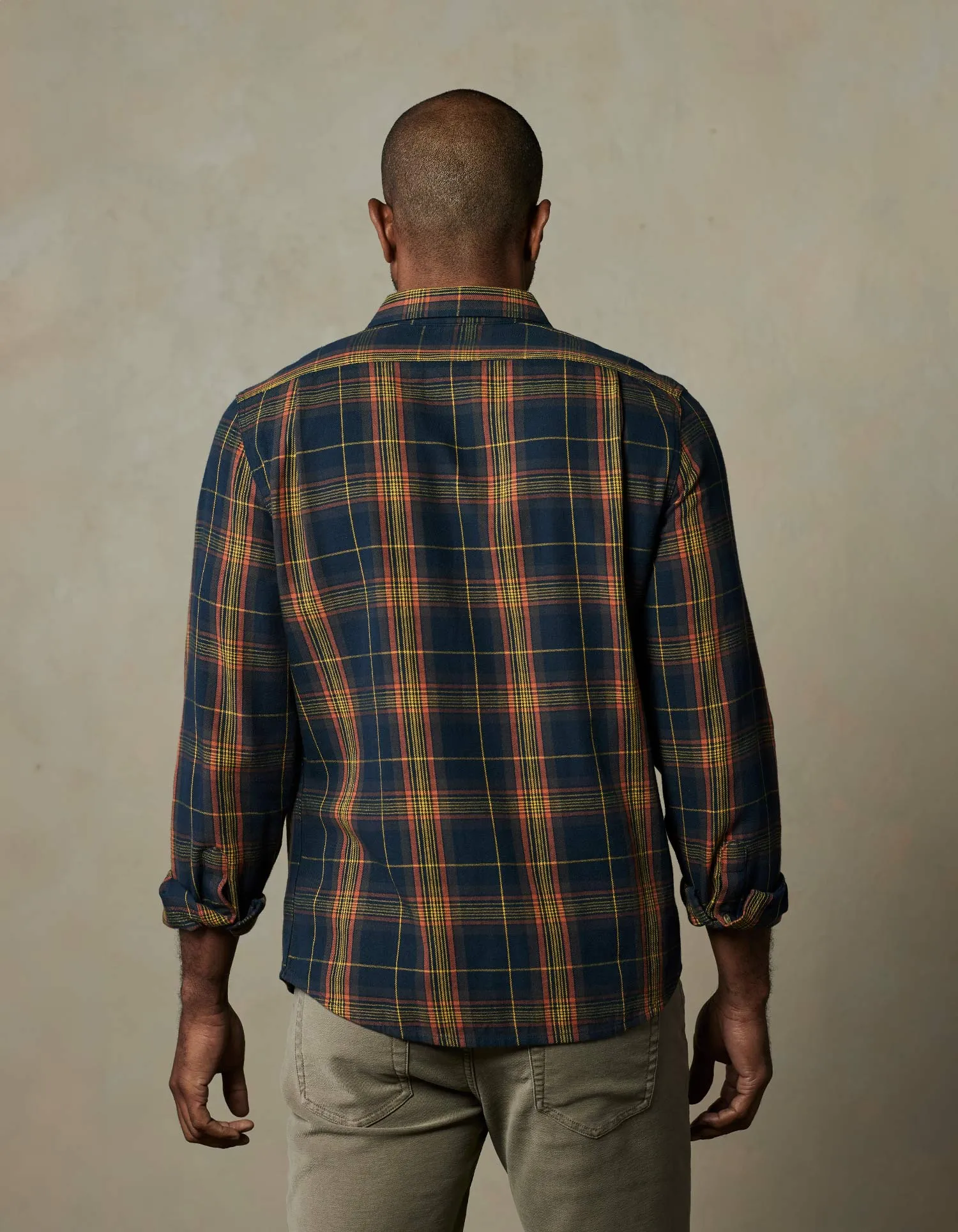 Jackson Lightweight Flannel in Pacific Plaid