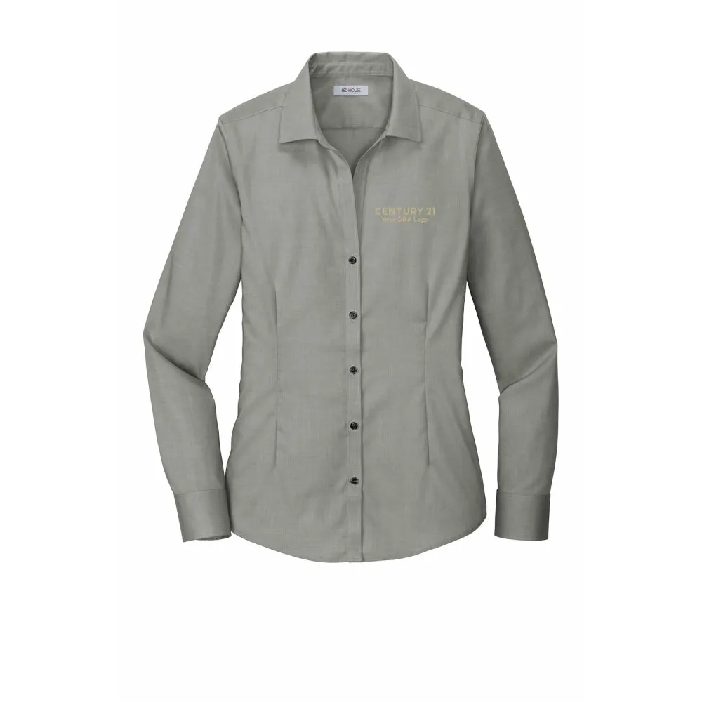 Ladies Pinpoint Oxford Non-Iron Shirt