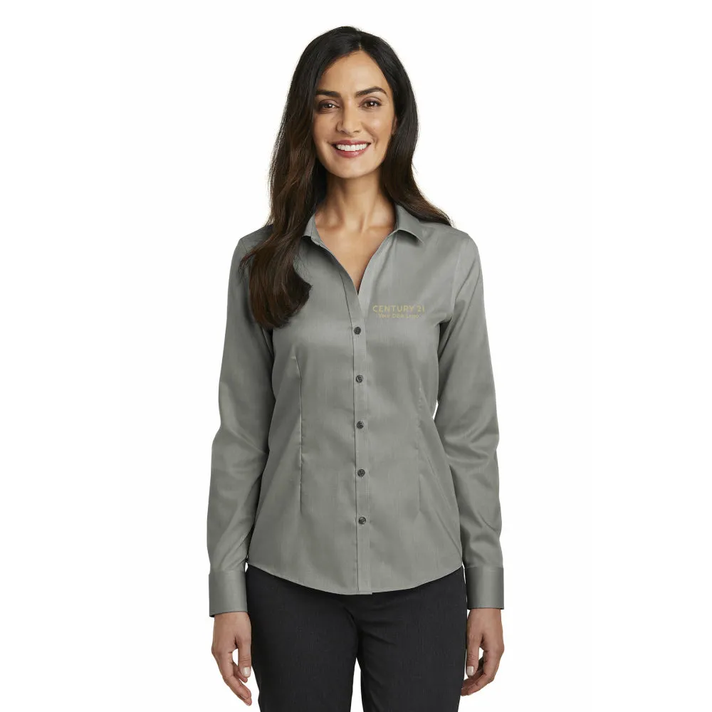 Ladies Pinpoint Oxford Non-Iron Shirt