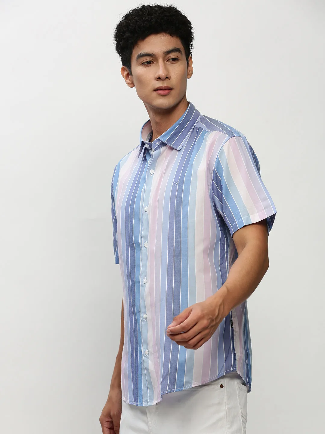 Men Multi Striped Casual Casual Shirts