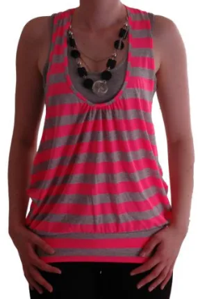 Mya Striped Beaded Tops