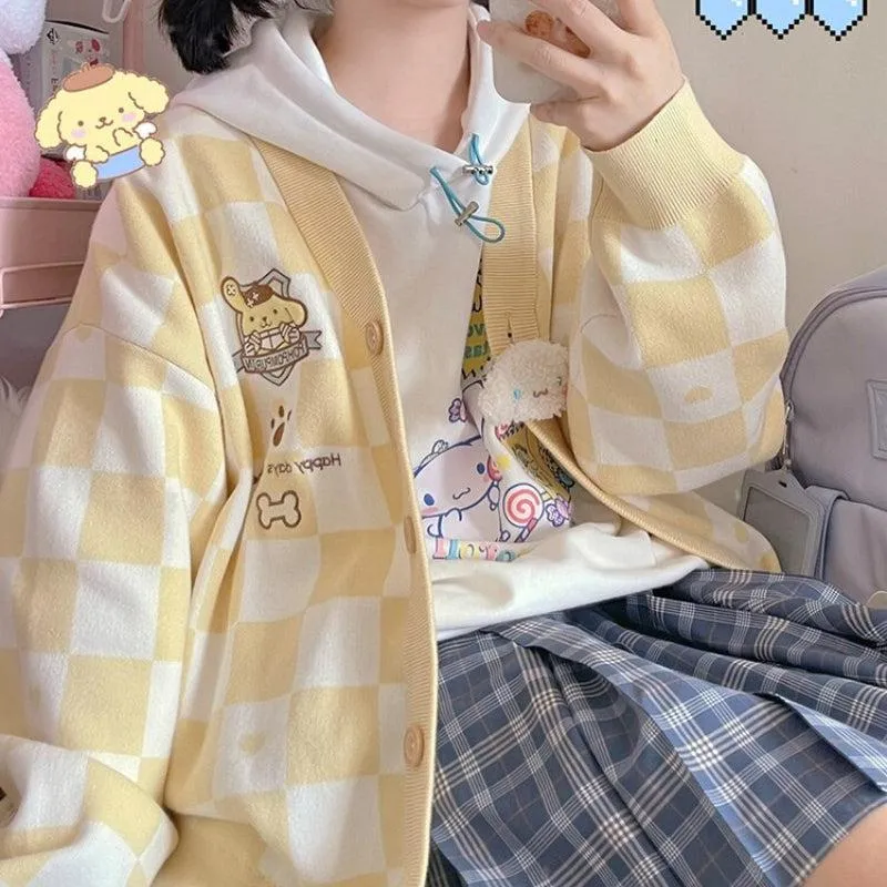 Pompurin Buttoned Yellow Cardigan