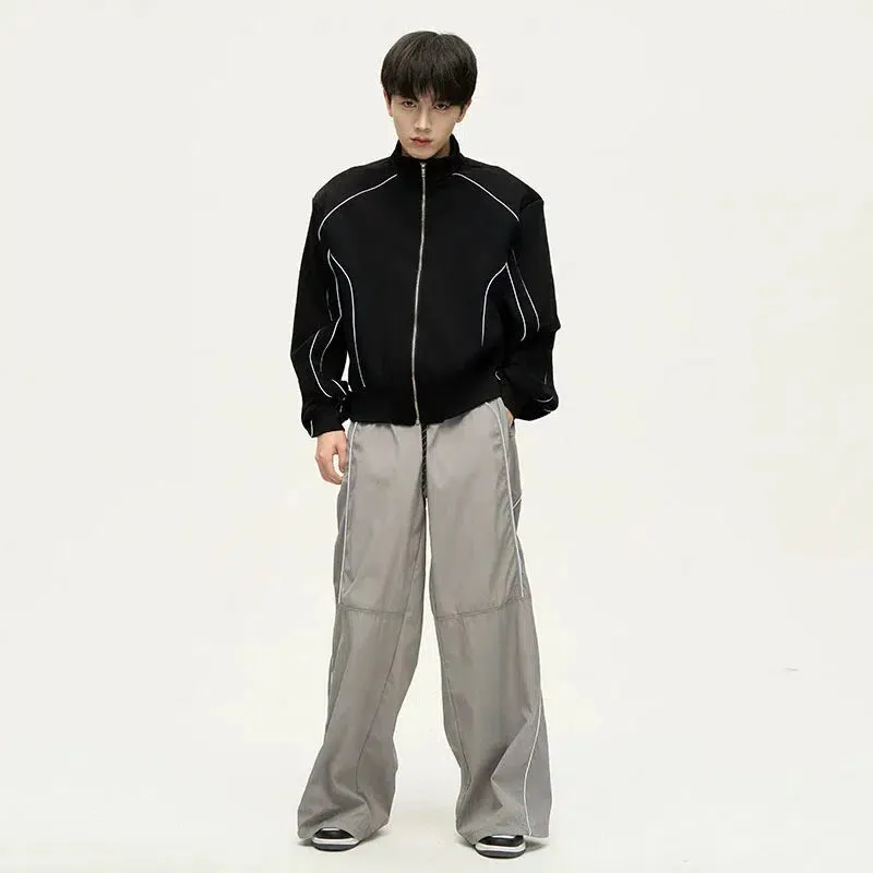 Relaxed Fit Nylon Track Pants