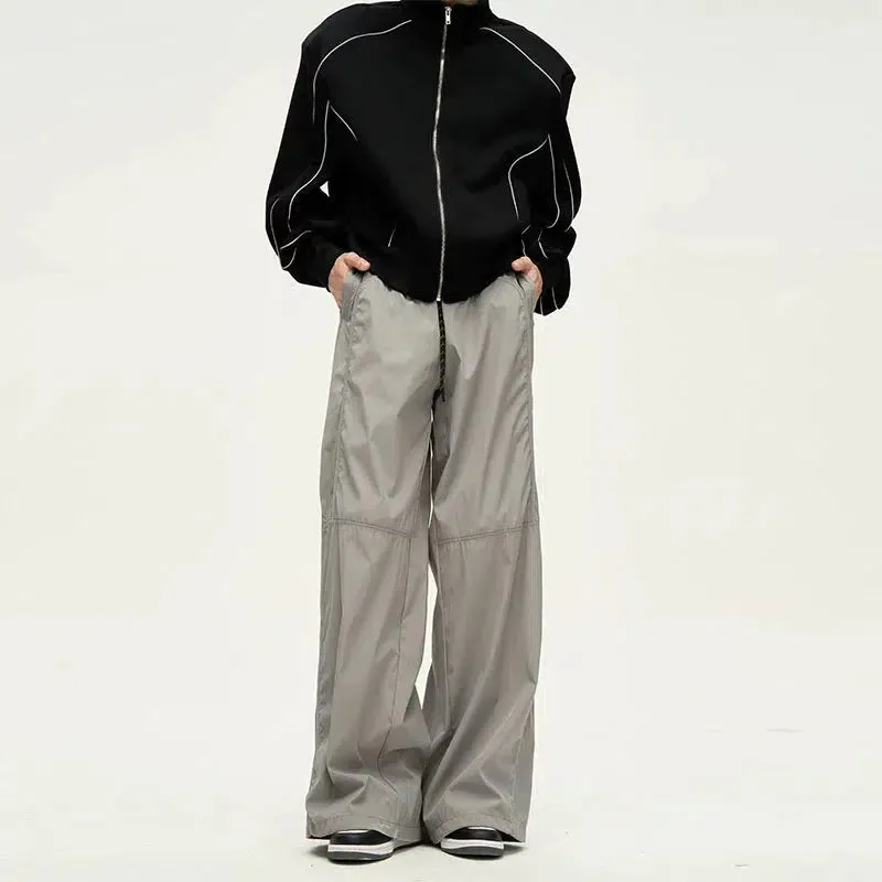 Relaxed Fit Nylon Track Pants