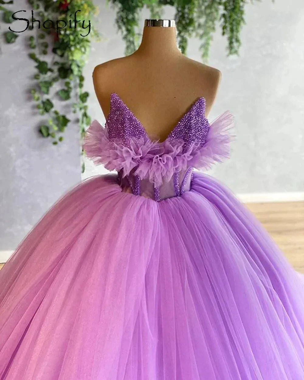 Romantic Ball Gwon , Chic Tulle Prom Dress