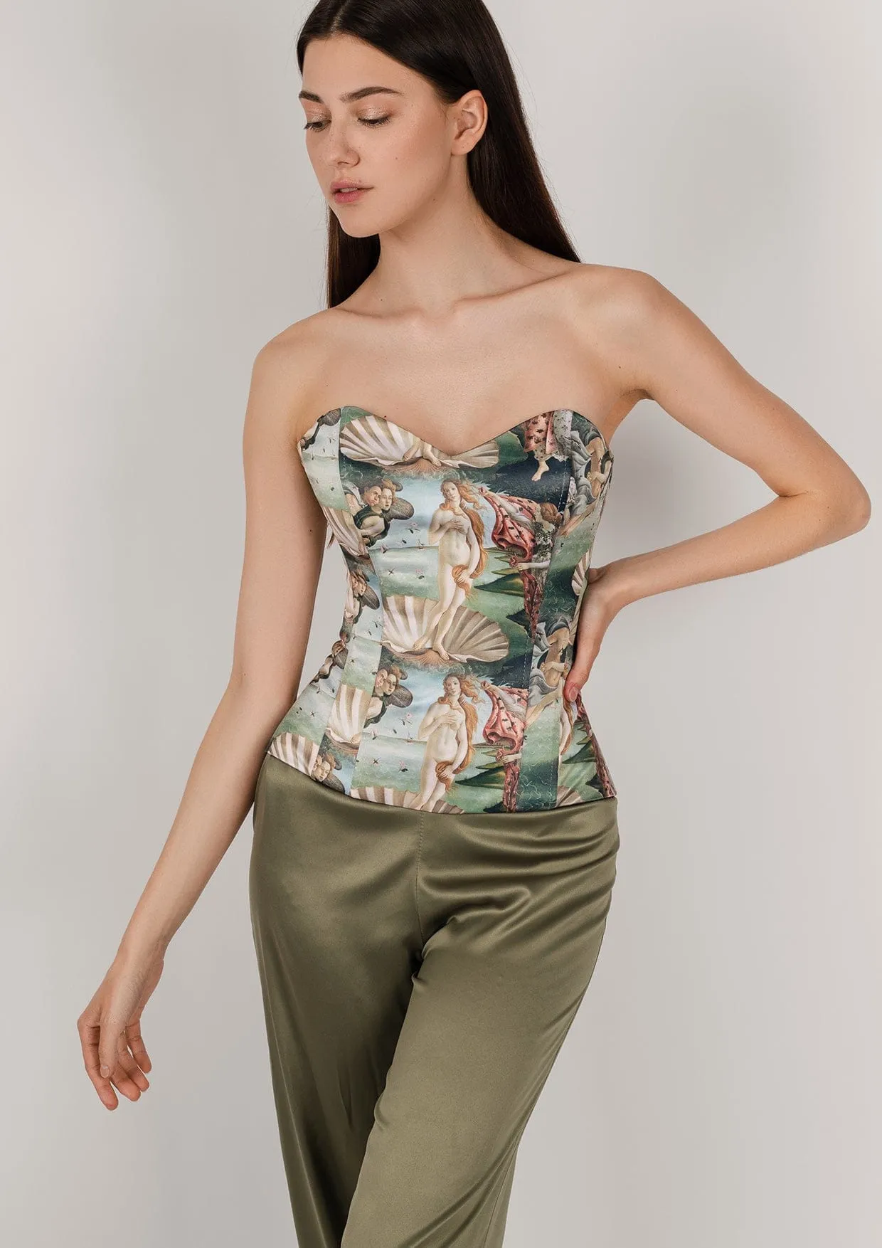 Venus Satin Full Corset Top